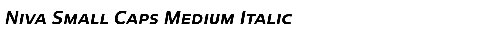 Niva Small Caps Medium Italic image